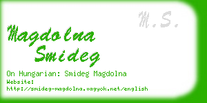 magdolna smideg business card
